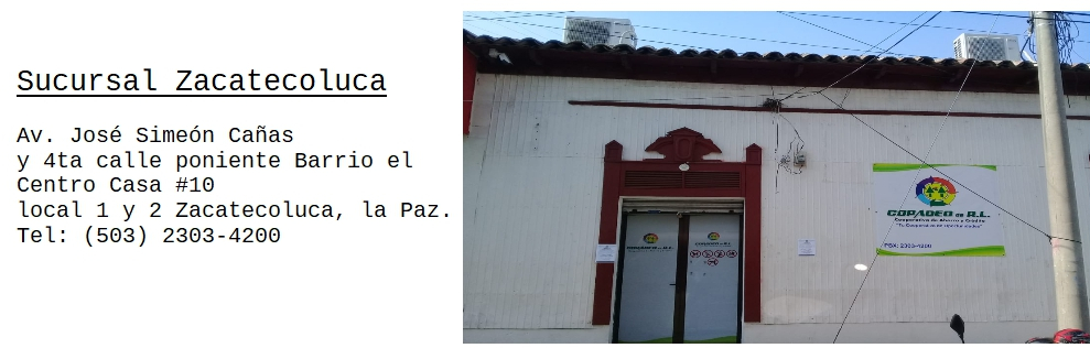 Sucursal Zacatecoluca